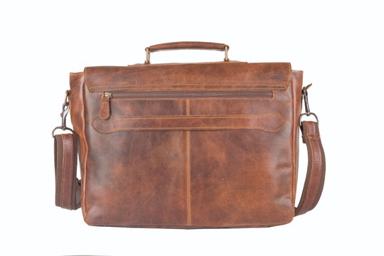 Mens Leather Satchel Bags-Benny