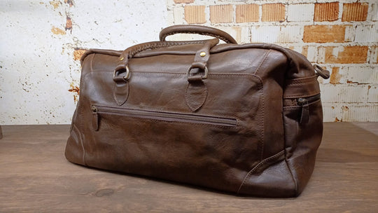 Leather Duffle Bag-Classic