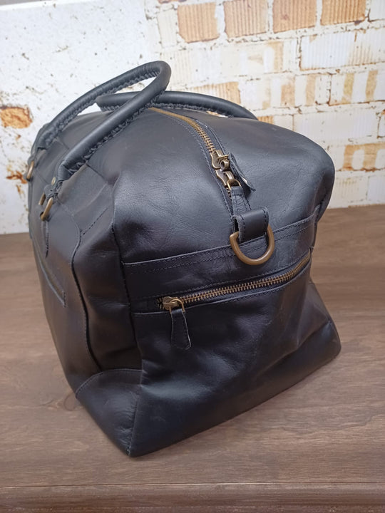Leather Duffle Bag-Classic