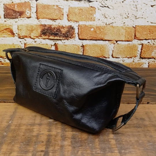 Mens Leather Toiletry Bag-The Toaster