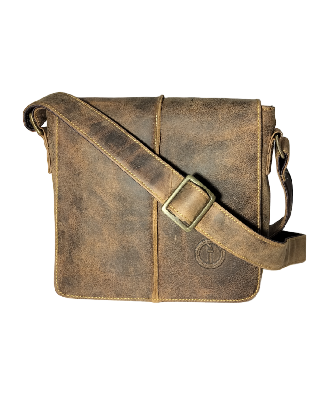 Leather Messenger Bag-Wanderer -Regular