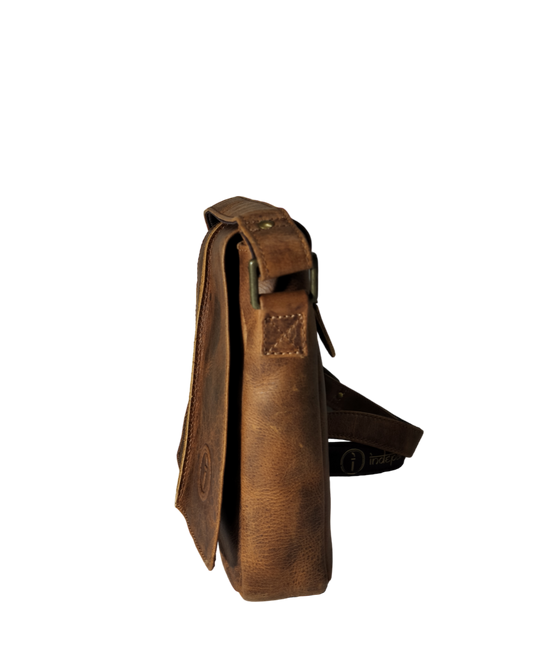 Leather Messenger Bag-Wanderer -Small