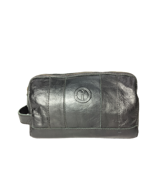 Mens Leather Toiletry Bag- Watson