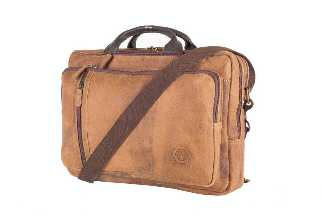 Mens Leather Combination Bag-Arno