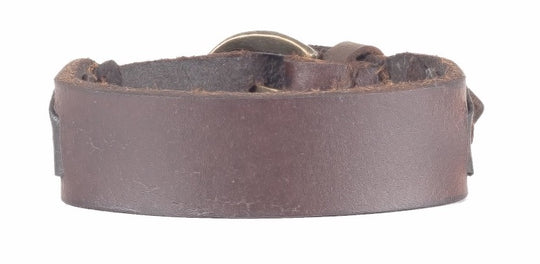 Mens Leather Jewellery-Bracelet-Buckle