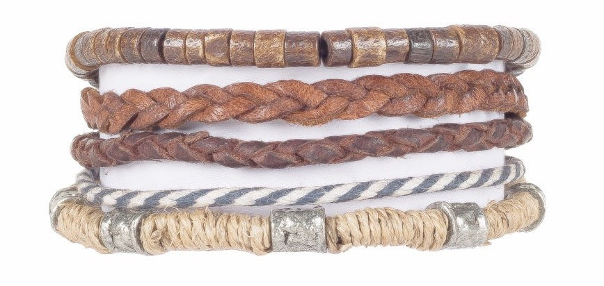 Mens Leather Jewellery-Bracelet-Docker