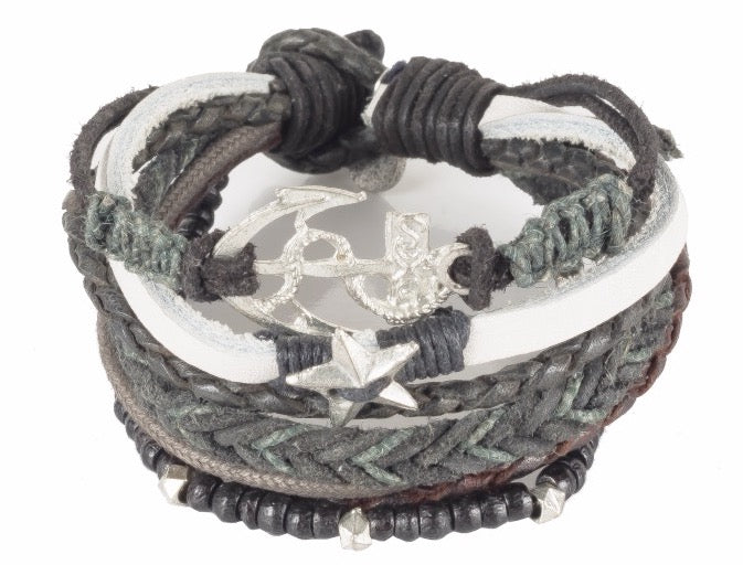Leather Jewellery-Bracelet-Starfish