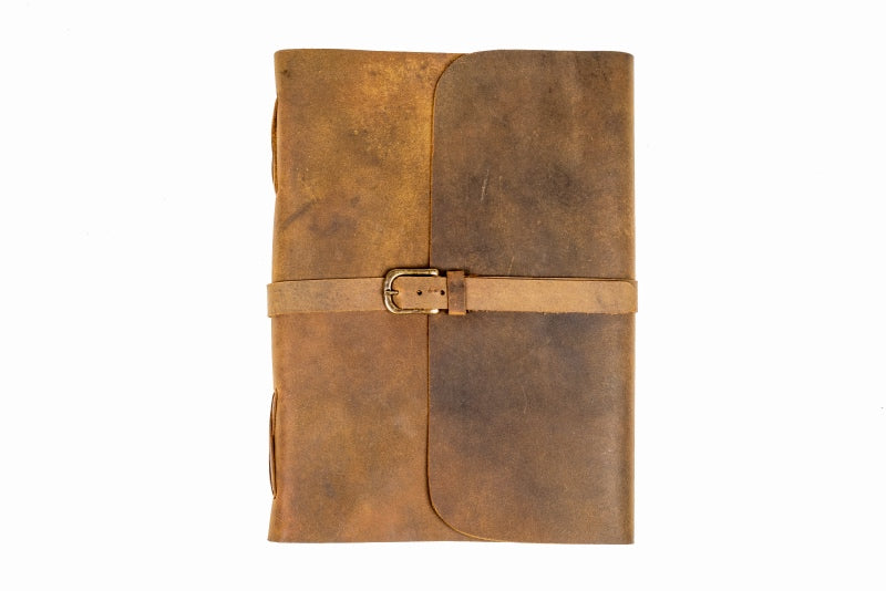 Leather Journal-Buckle-A4