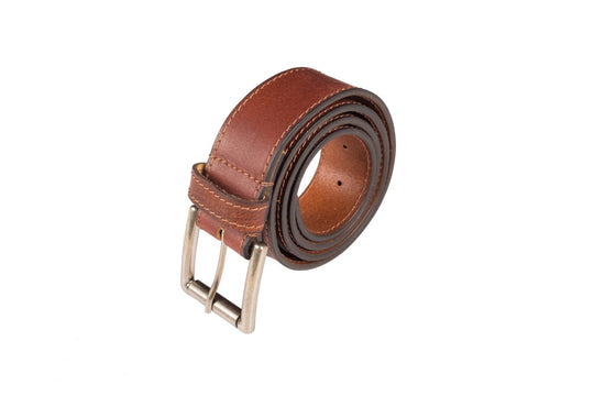 Leather Belt-Cobblestone