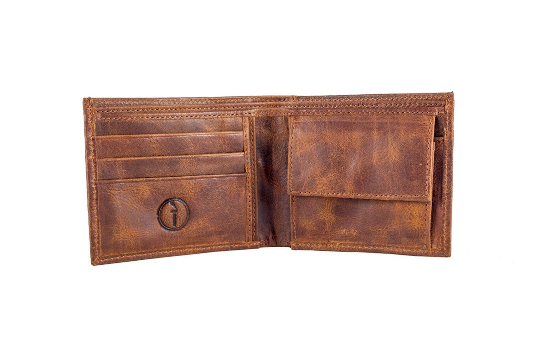 Mens Leather Wallet Pkt Open