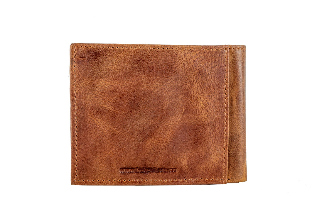 Mens Leather Wallet Slot Open